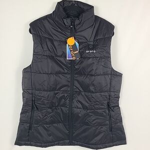 NWT Ororo Men's Classic 4 Zone Heated Vest Black Sz L #W/out Battery